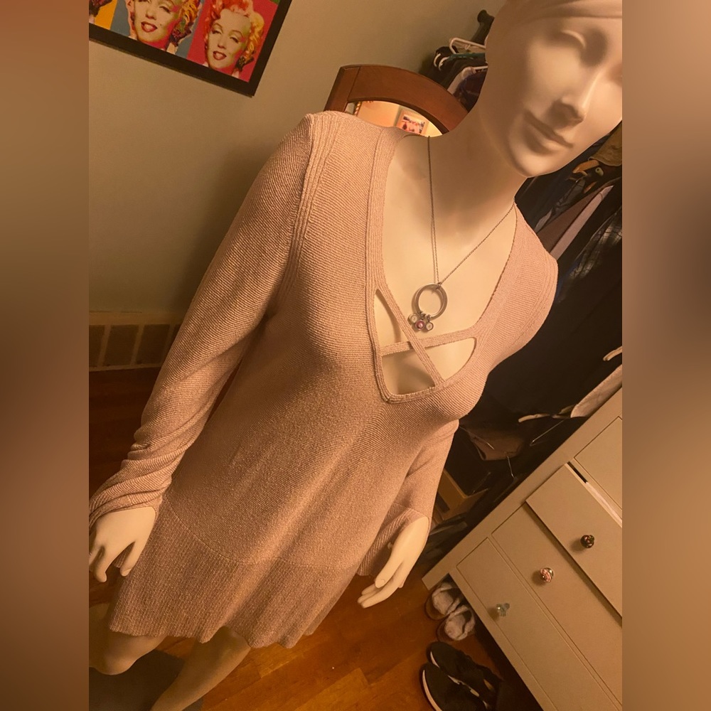 Free People tunic sweater (dress) L - worn once!